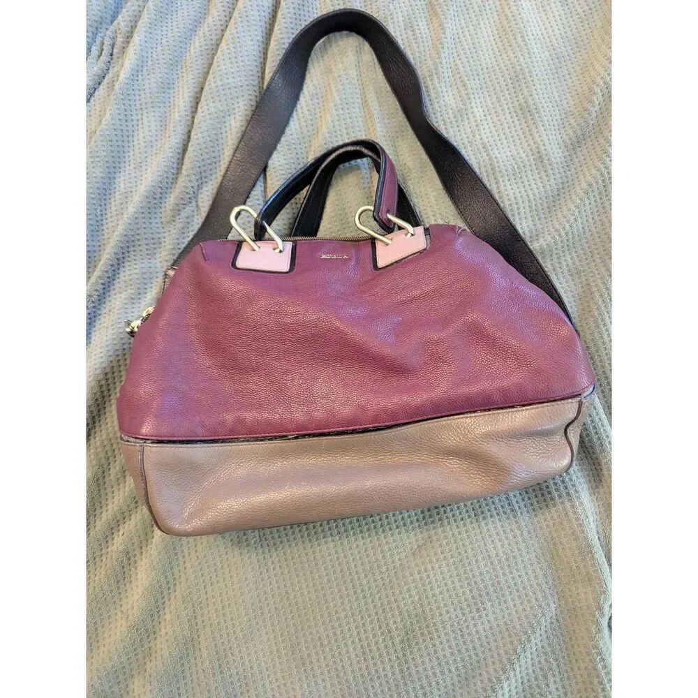 Furla Medium Leather Colour Block Bag with Shoulder Strap
